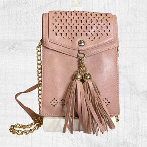 Women's Adjustable Strap Vegan Leather Bellamy Crossbody Bag Taupe Small